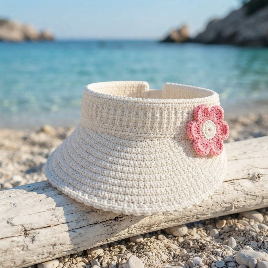 Charming Sun Visor Design | Crochet PDF Pattern — Design 3