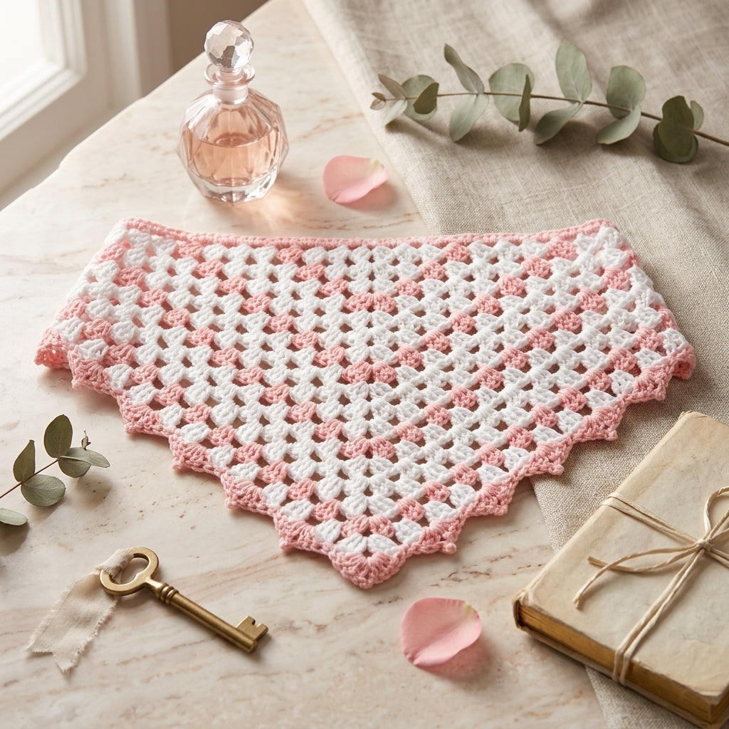 Summer Boho Triangle Headscarf | Crochet Pattern PDF