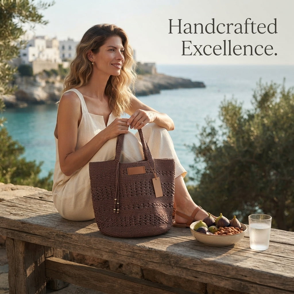 Purse Raffia Beach Bag | Crochet Pattern PDF