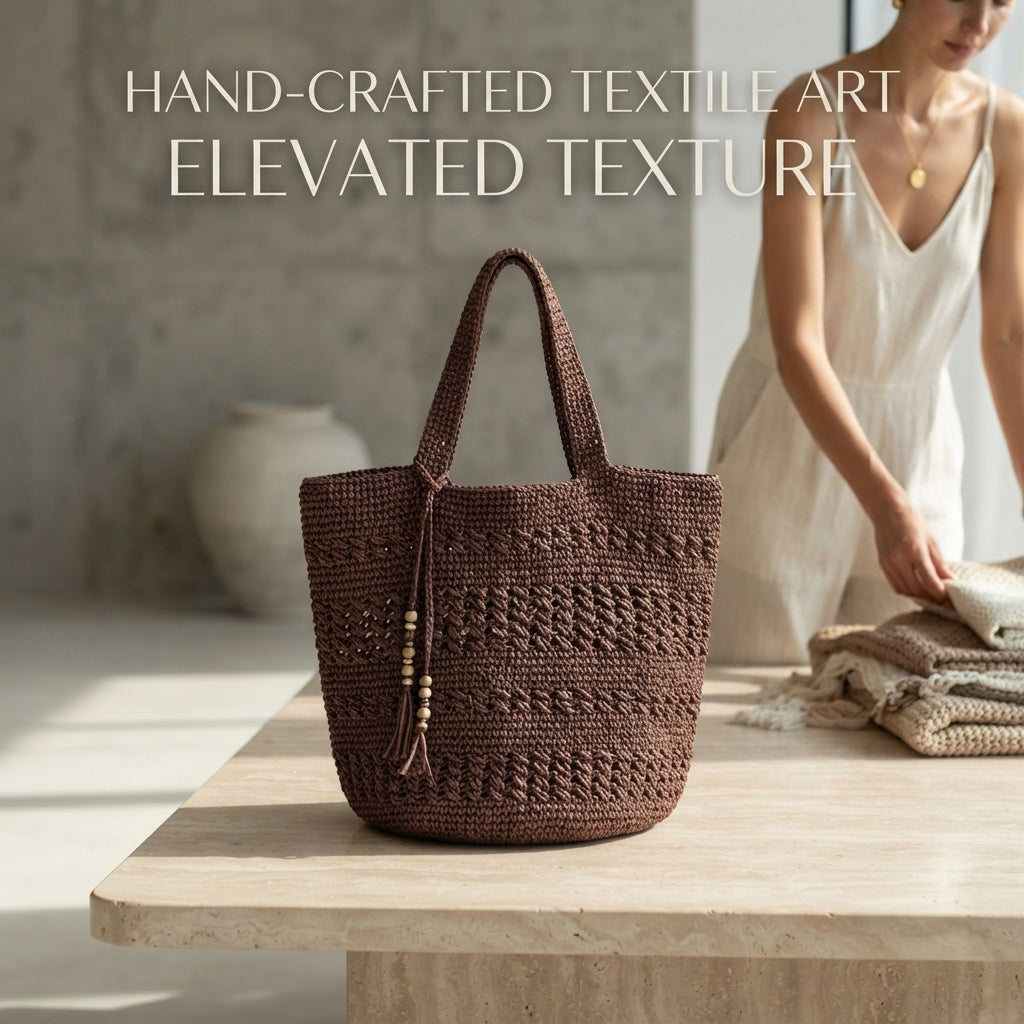 Purse Raffia Beach Bag | Crochet Pattern PDF