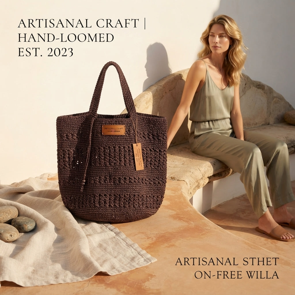 Purse Raffia Beach Bag | Crochet Pattern PDF