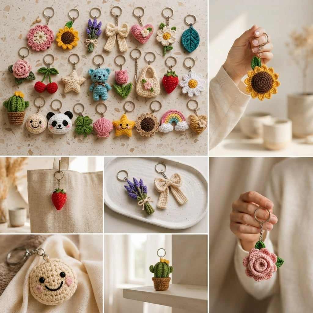Premium 10+ Mini Charms | Amigurumi Pattern Pack — Design 3