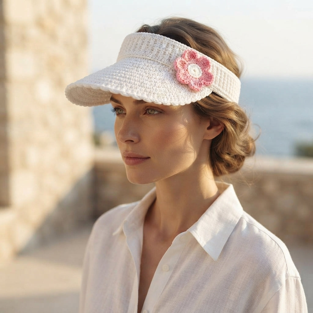 Charming Sun Visor Design | Crochet PDF Pattern — Design 3