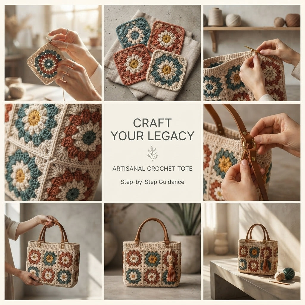 Granny Square Granny Square Tote V2 | Crochet Pattern PDF