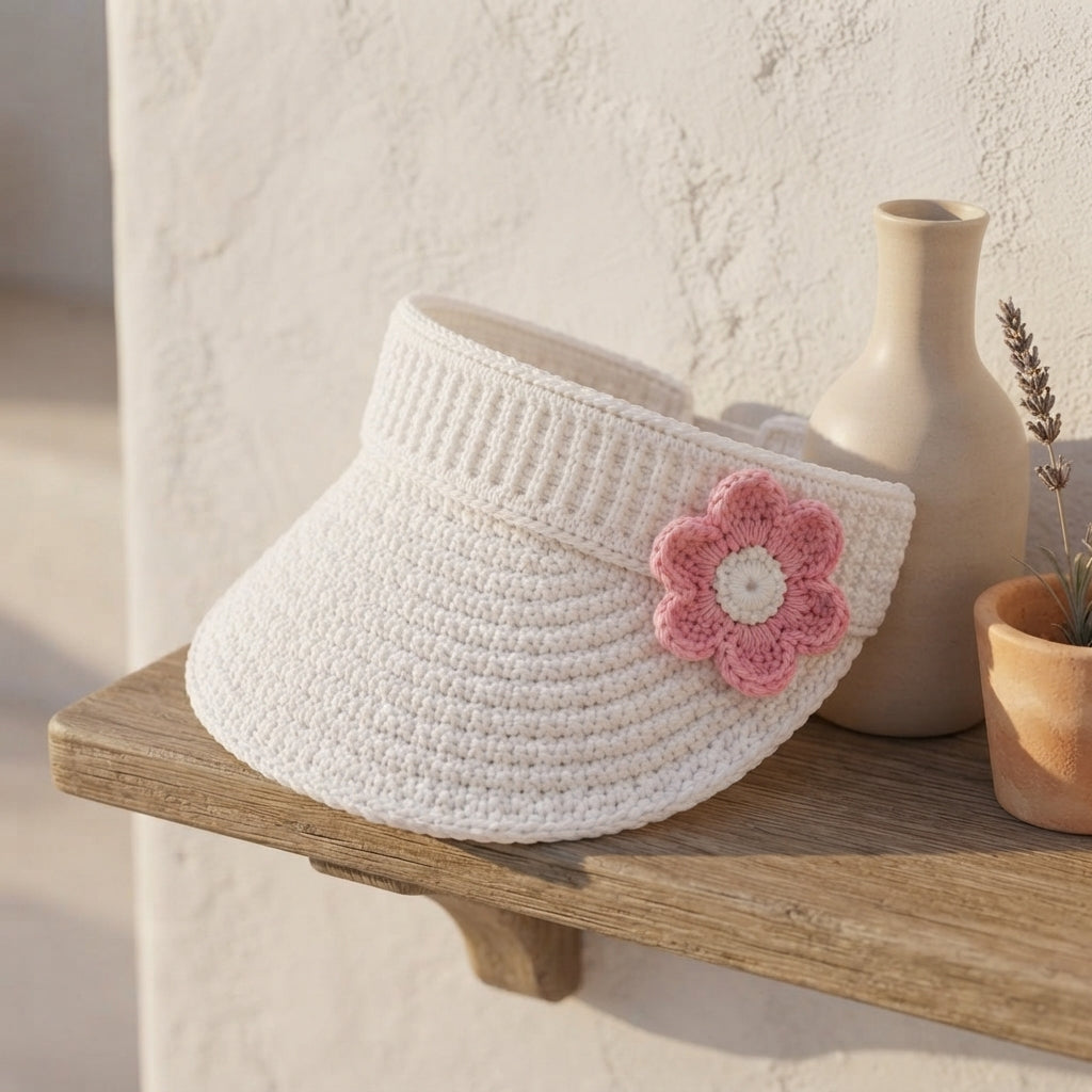 Charming Sun Visor Design | Crochet PDF Pattern — Design 3