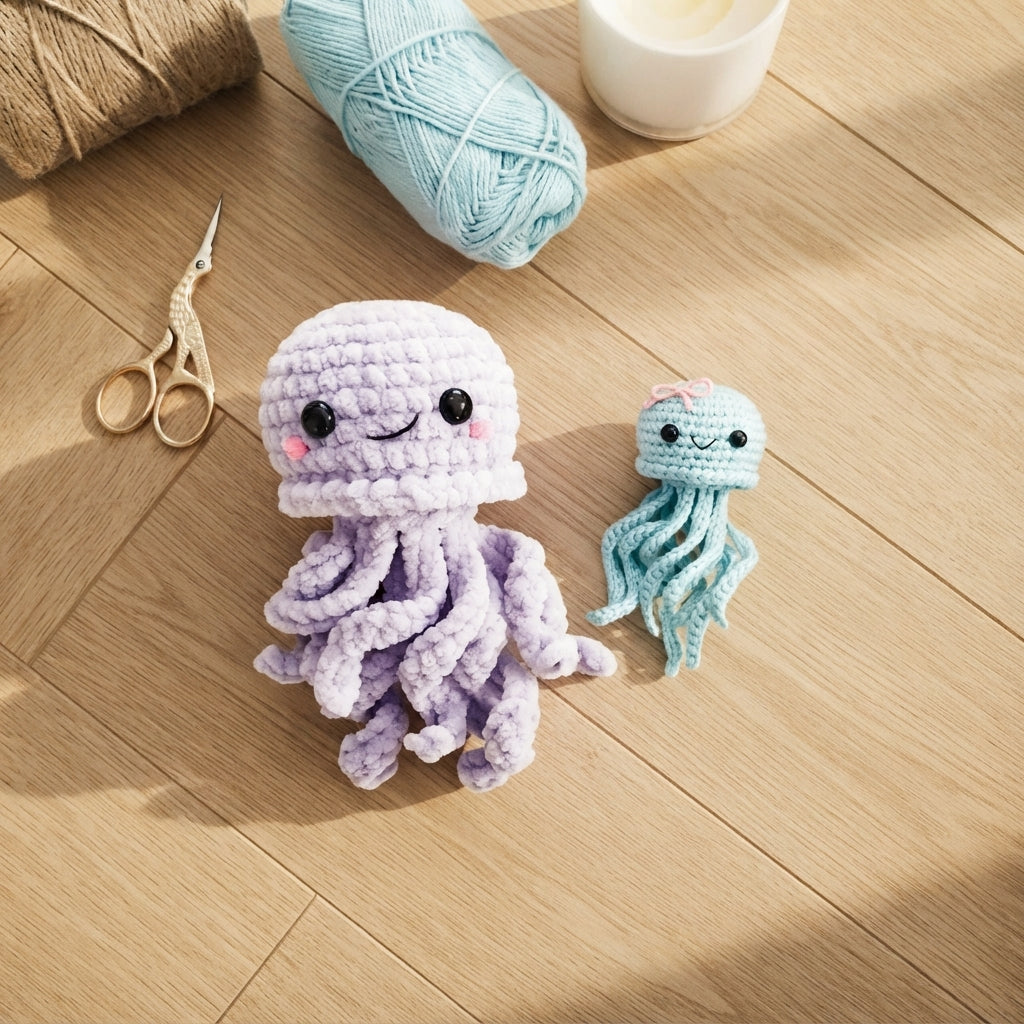 Tiny Jellyfish Charm | Crochet Pattern Download