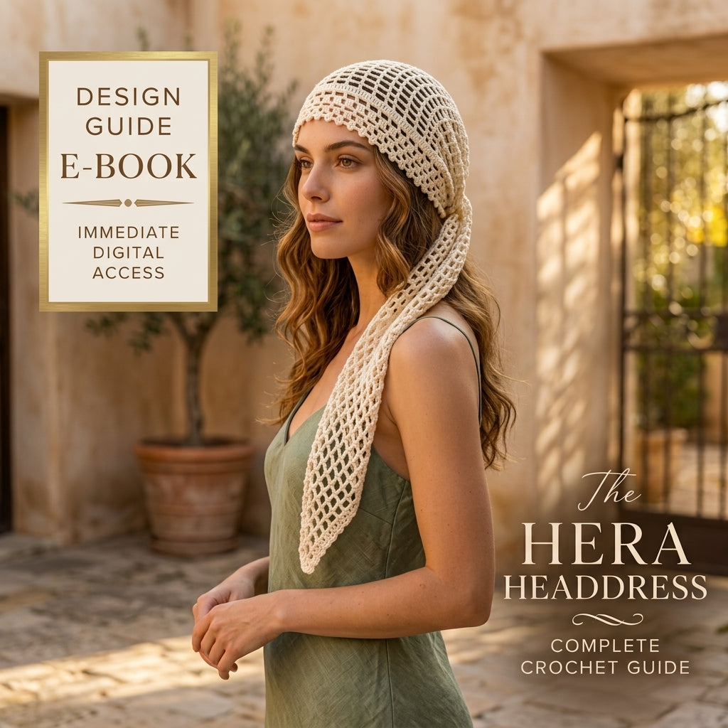 Hera Mesh Boho Headscarf | Beginner Crochet Pattern PDF