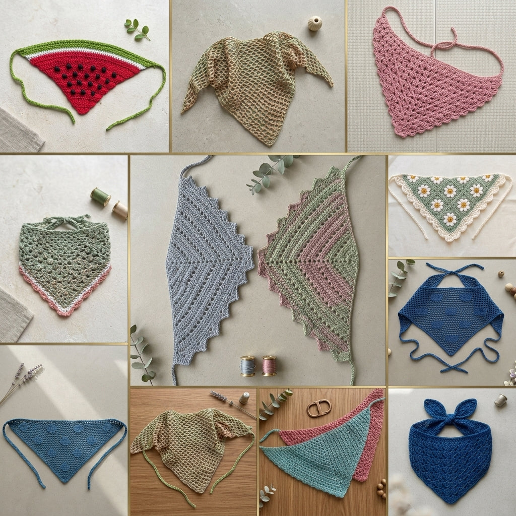 10-in-1 Festival Bandana Bundle | Crochet Pattern PDF