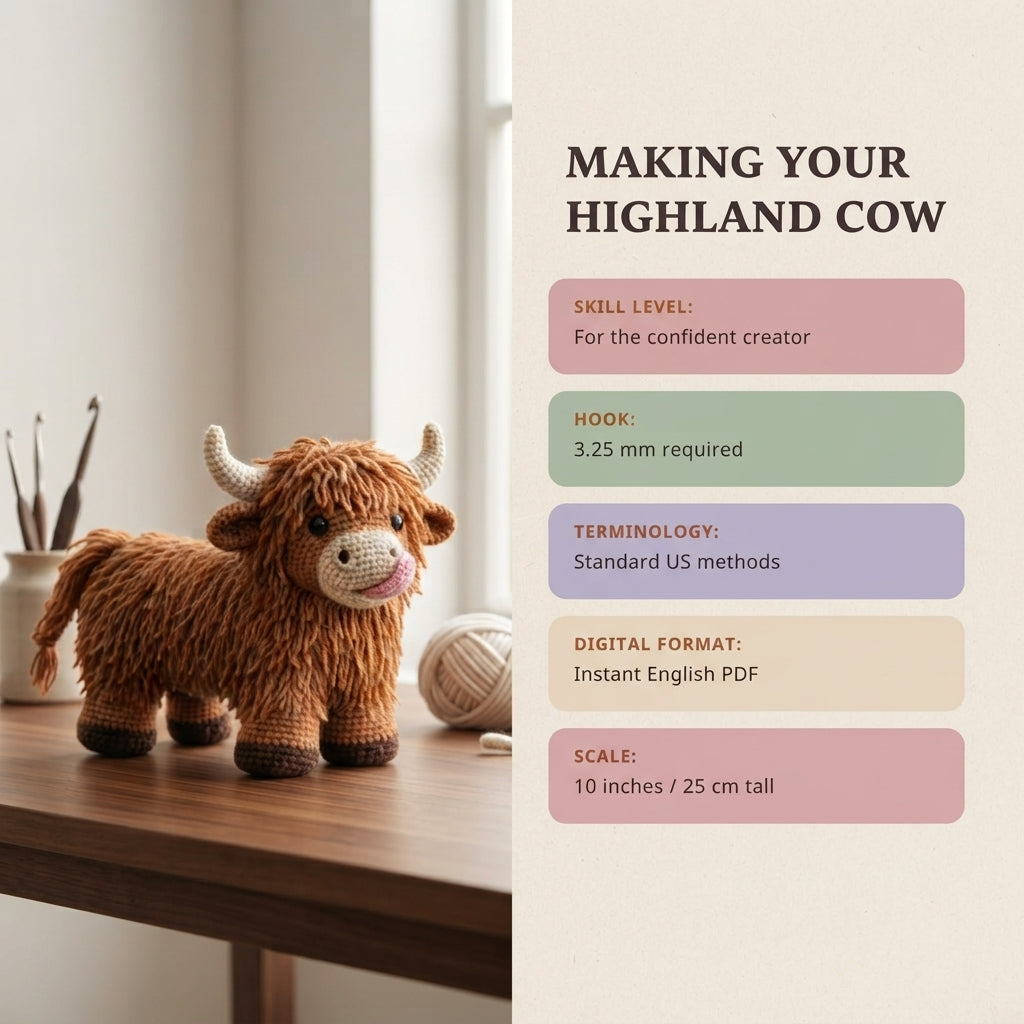 Amigurumi Little Cow V2 | Amigurumi Pattern PDF