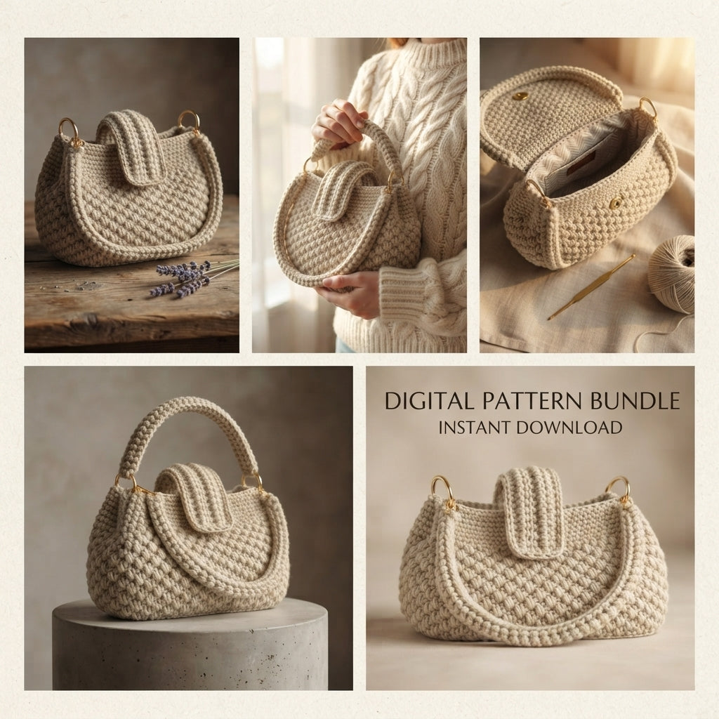 Hand Shoulder Shoulder Bag | Crochet Pattern PDF