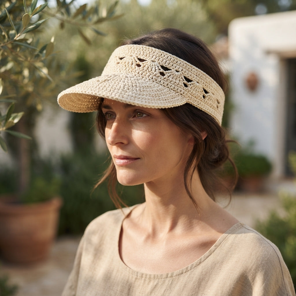 Breezy Sun Visor | Summer Crochet Pattern
