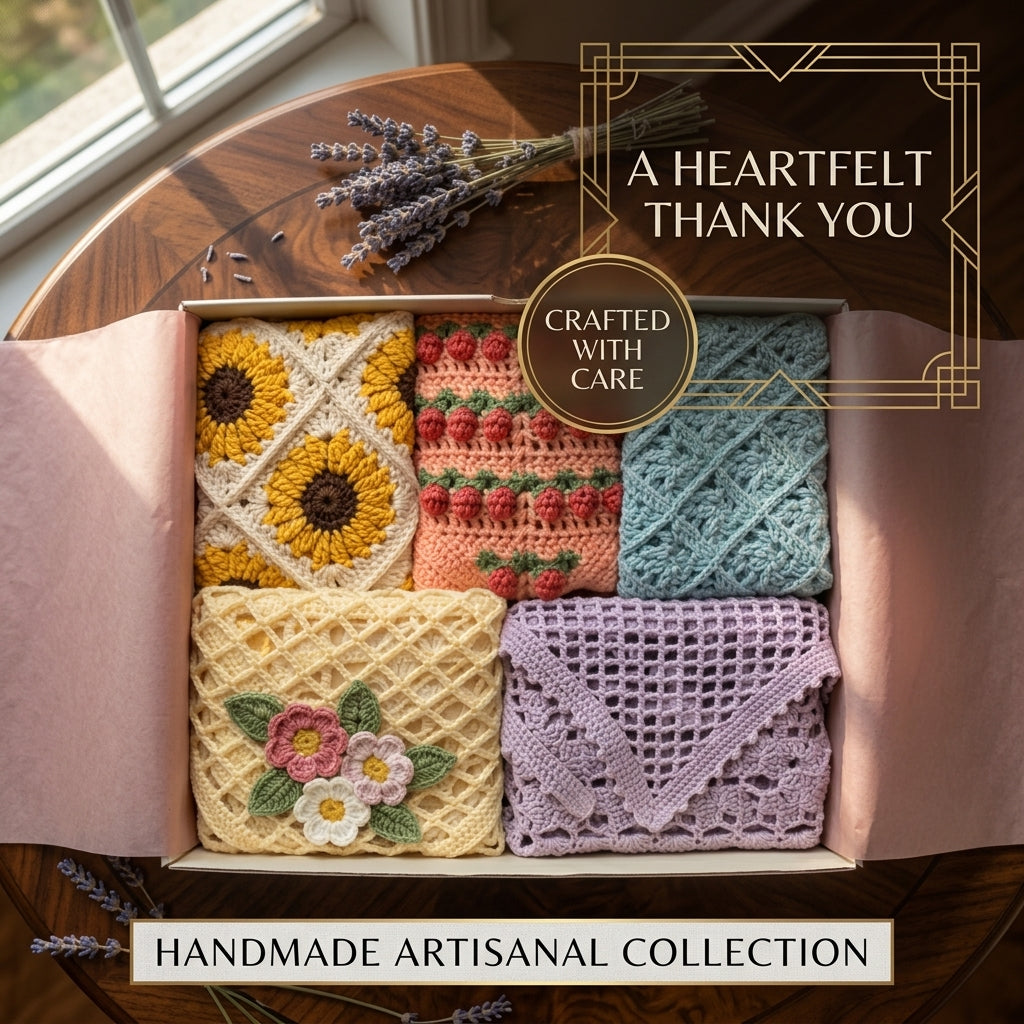 5-in-1 Boho Granny Headscarf Bundle | Crochet Pattern PDF