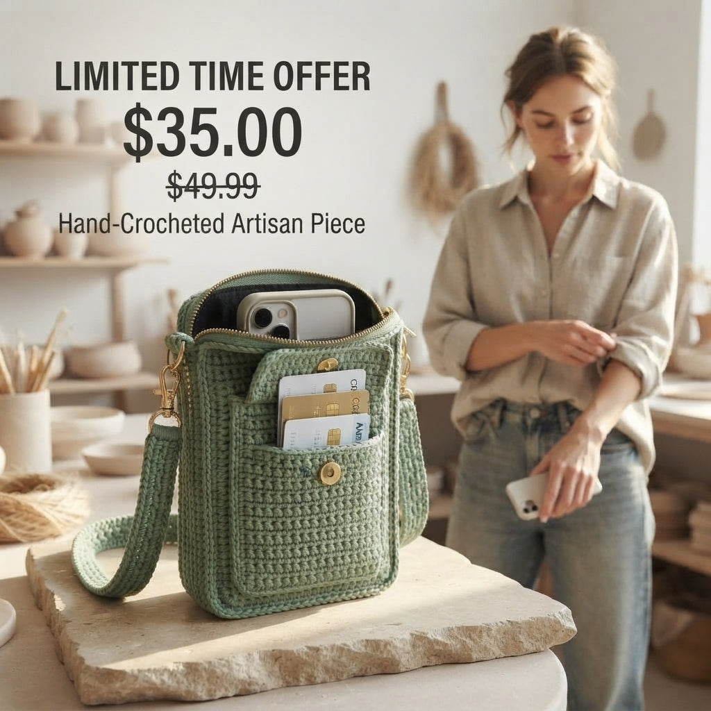 Purse Phone Bag Crossbody | Crochet Pattern PDF