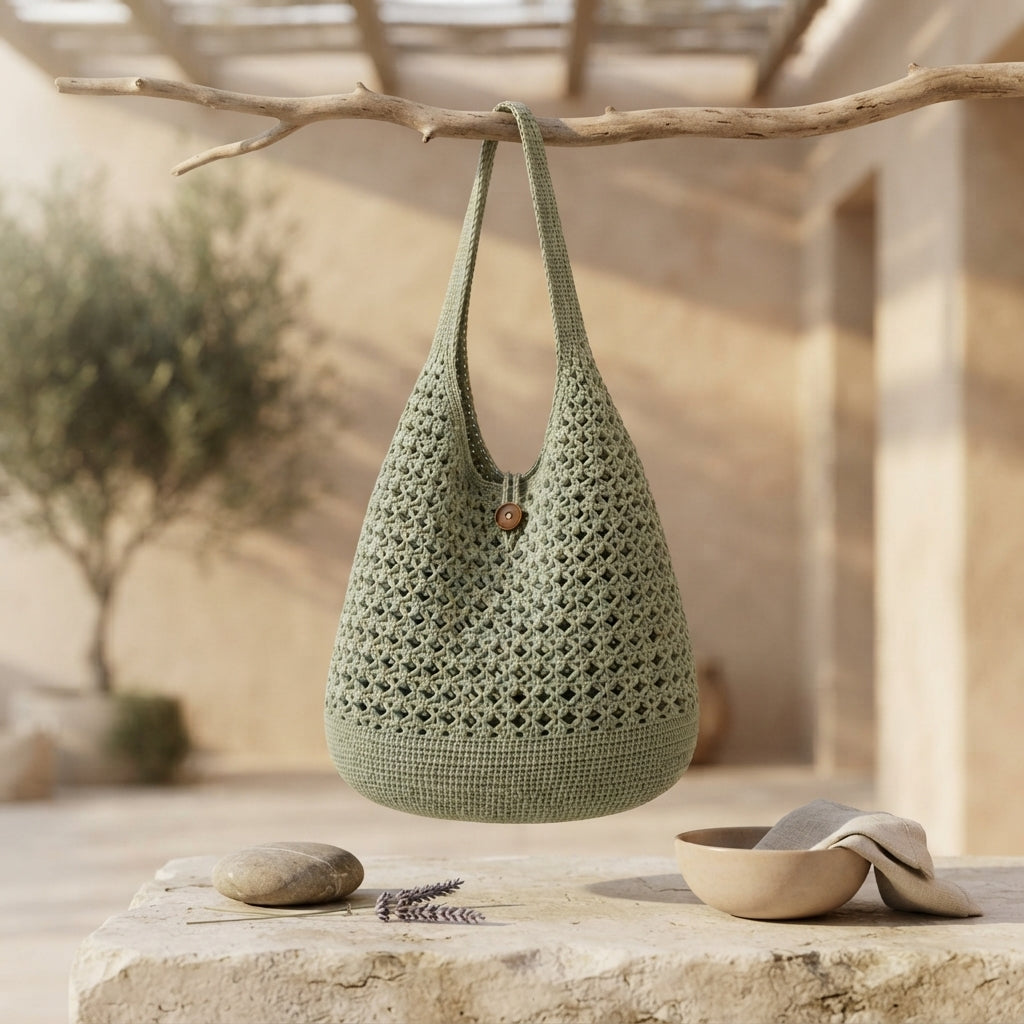 Shoulder Bag Market Bag Tote V7 | Crochet Pattern PDF
