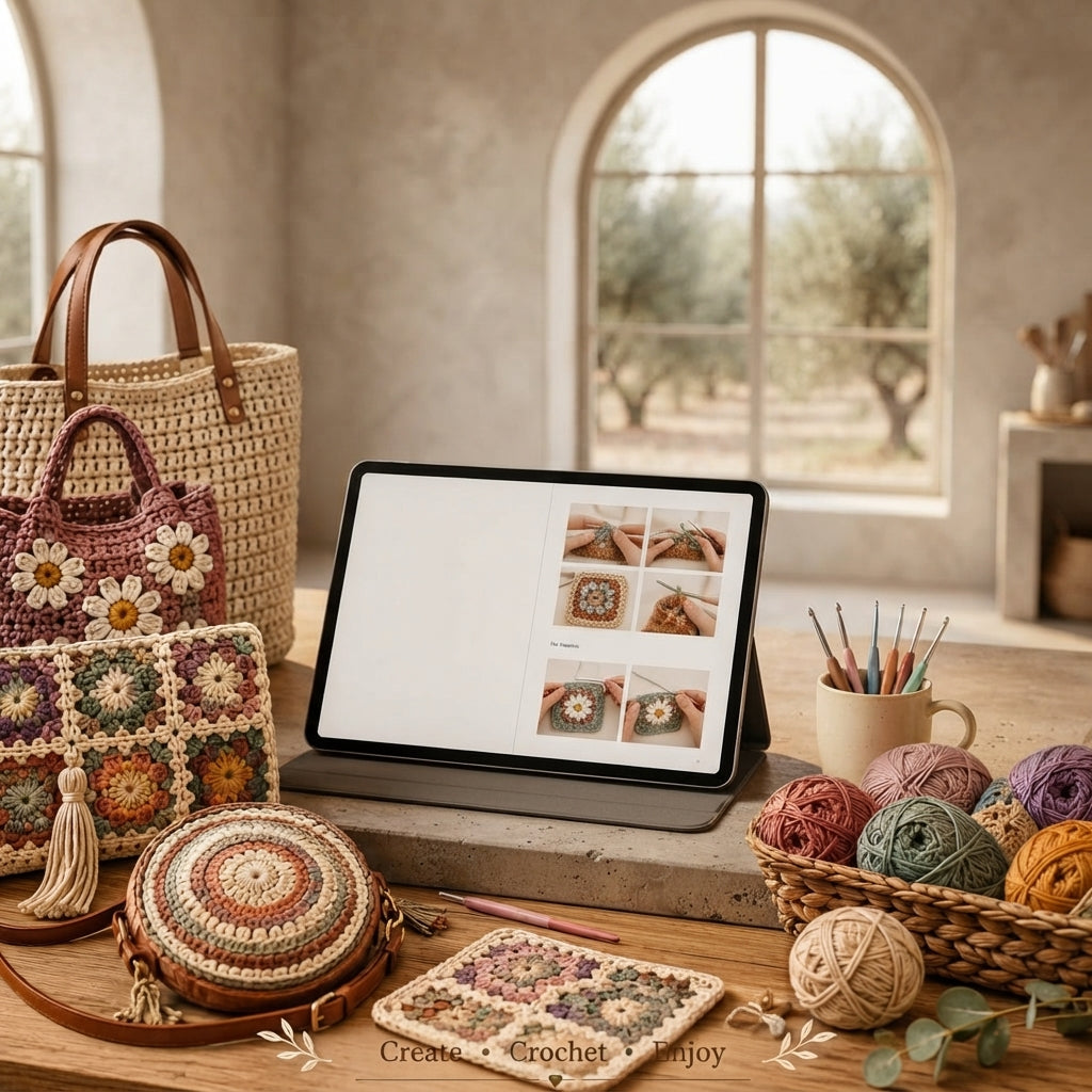 Granny Square Granny Square Tote V2 | Crochet Pattern PDF