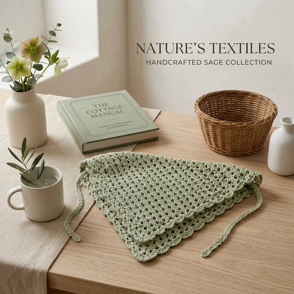 Scalloped Granny Stitch Kerchief | Beginner Crochet Pattern PDF