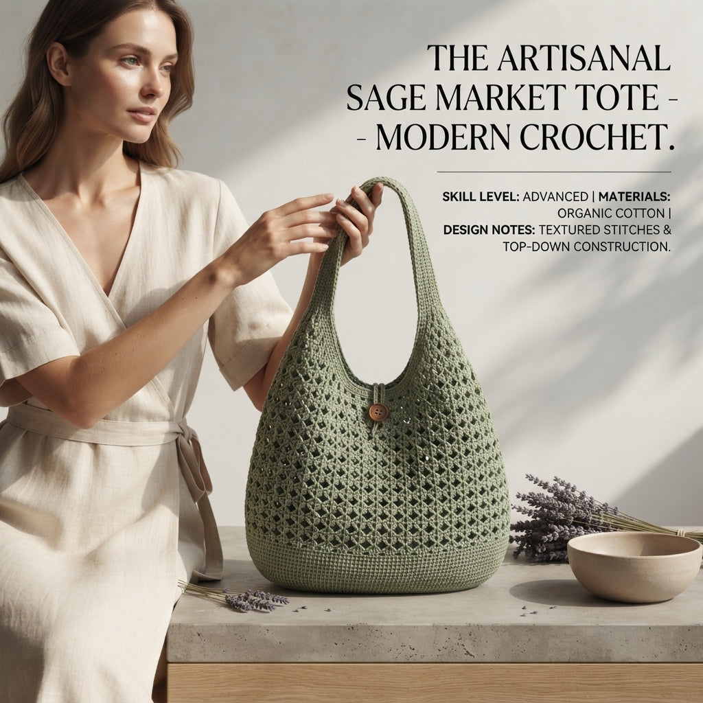 Shoulder Bag Market Bag Tote V7 | Crochet Pattern PDF