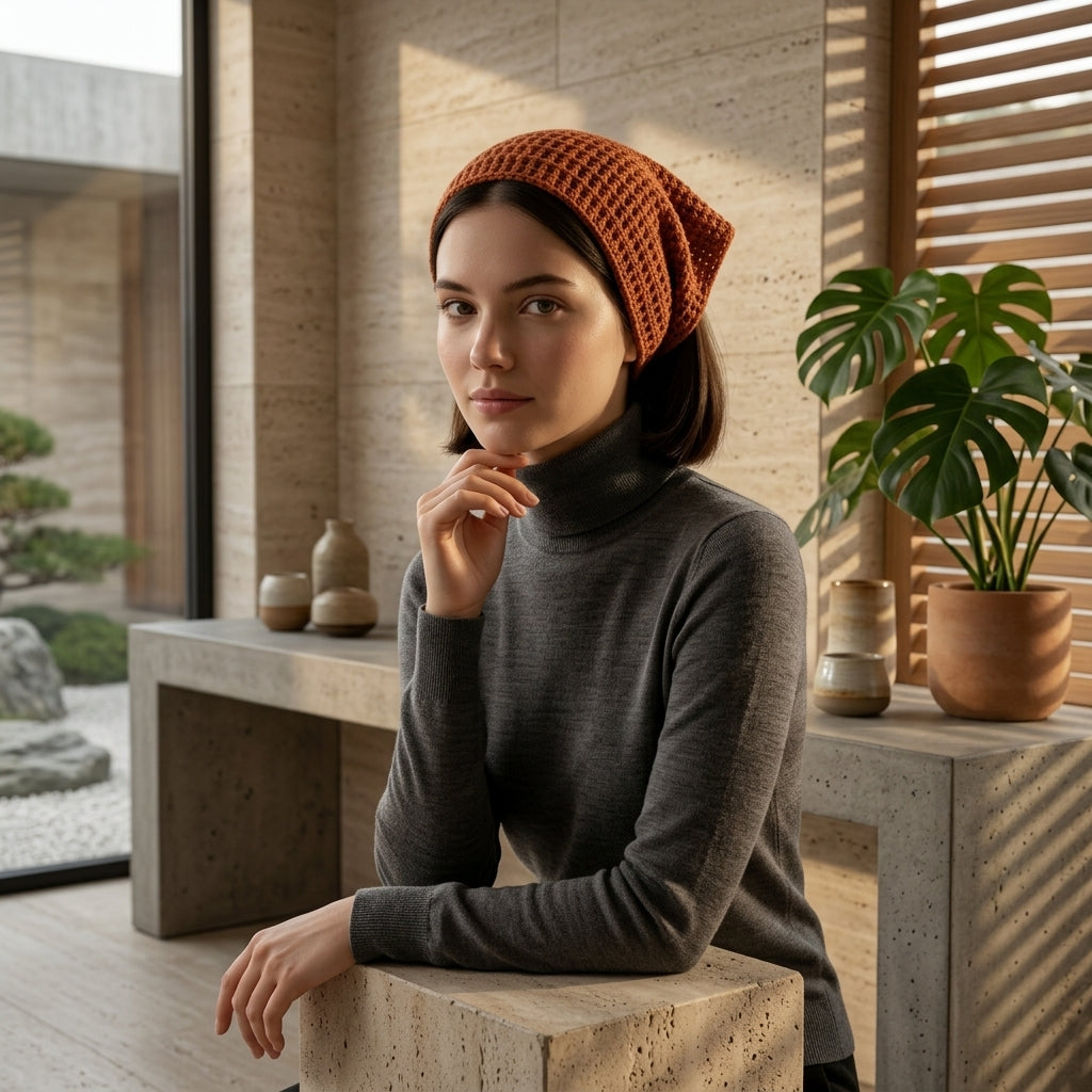 Easy Triangle Bandana Cap | Beginner Crochet Pattern PDF
