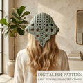 Wave Edge Granny Bandana | Crochet Pattern PDF