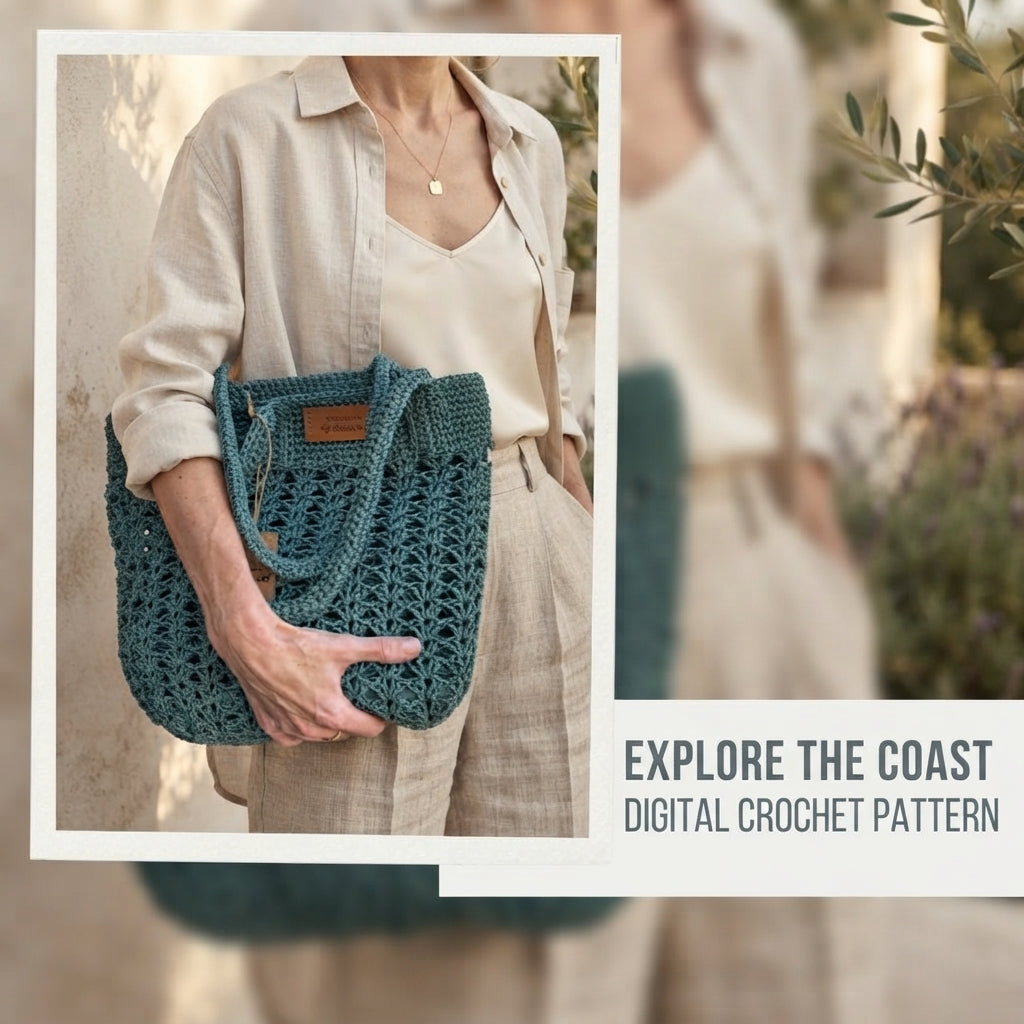 Beach Bag Raffia Tote | Crochet Pattern PDF