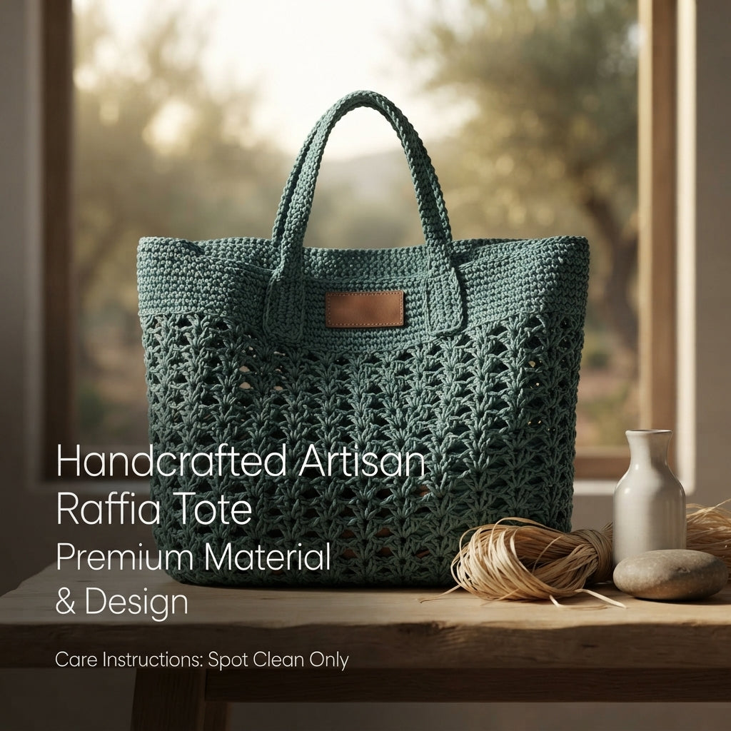 Beach Bag Raffia Tote | Crochet Pattern PDF