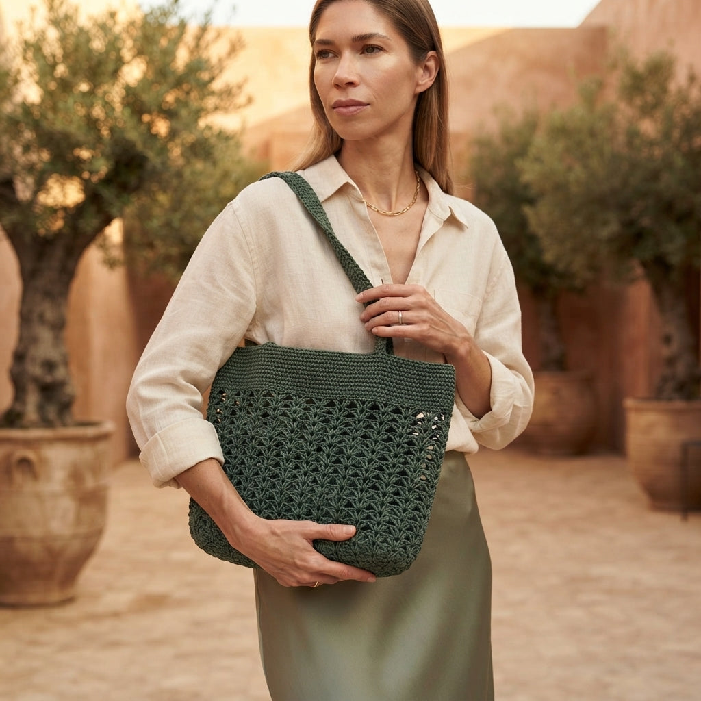 Beach Bag Raffia Tote | Crochet Pattern PDF