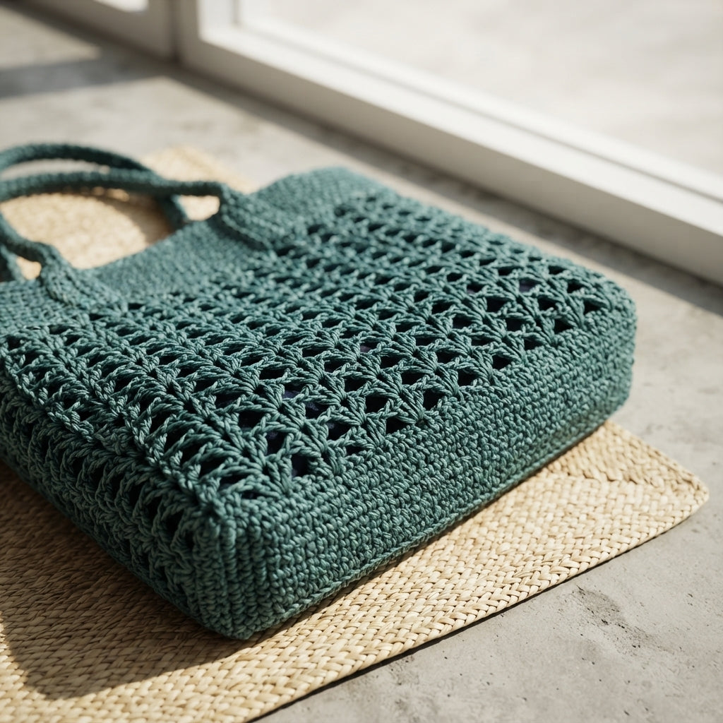 Beach Bag Raffia Tote | Crochet Pattern PDF