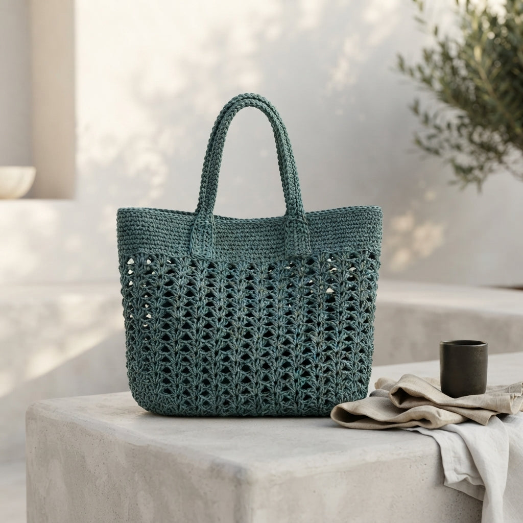 Beach Bag Raffia Tote | Crochet Pattern PDF