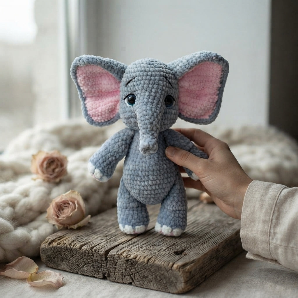 Handmade Amigurumi Elephant | Crochet PDF Pattern