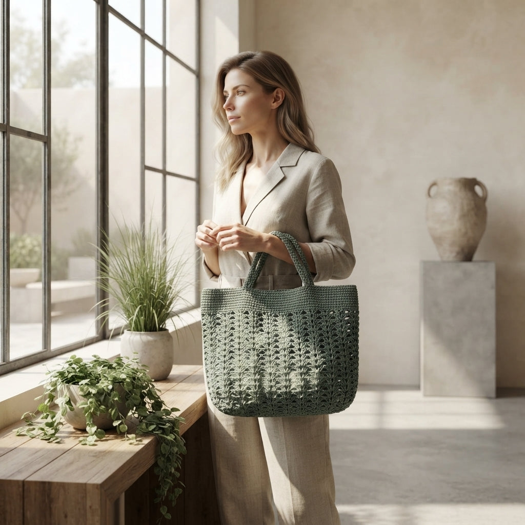 Beach Bag Raffia Tote | Crochet Pattern PDF