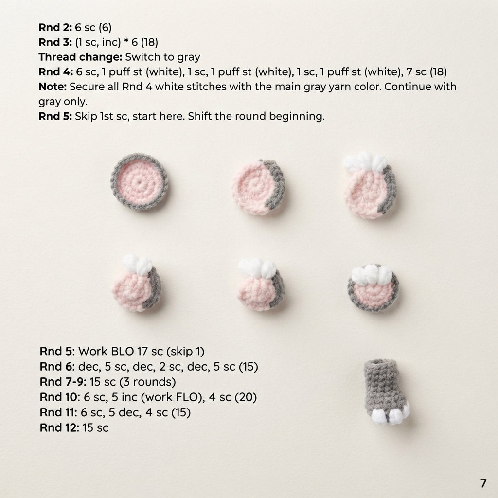 Handmade Amigurumi Elephant | Crochet PDF Pattern