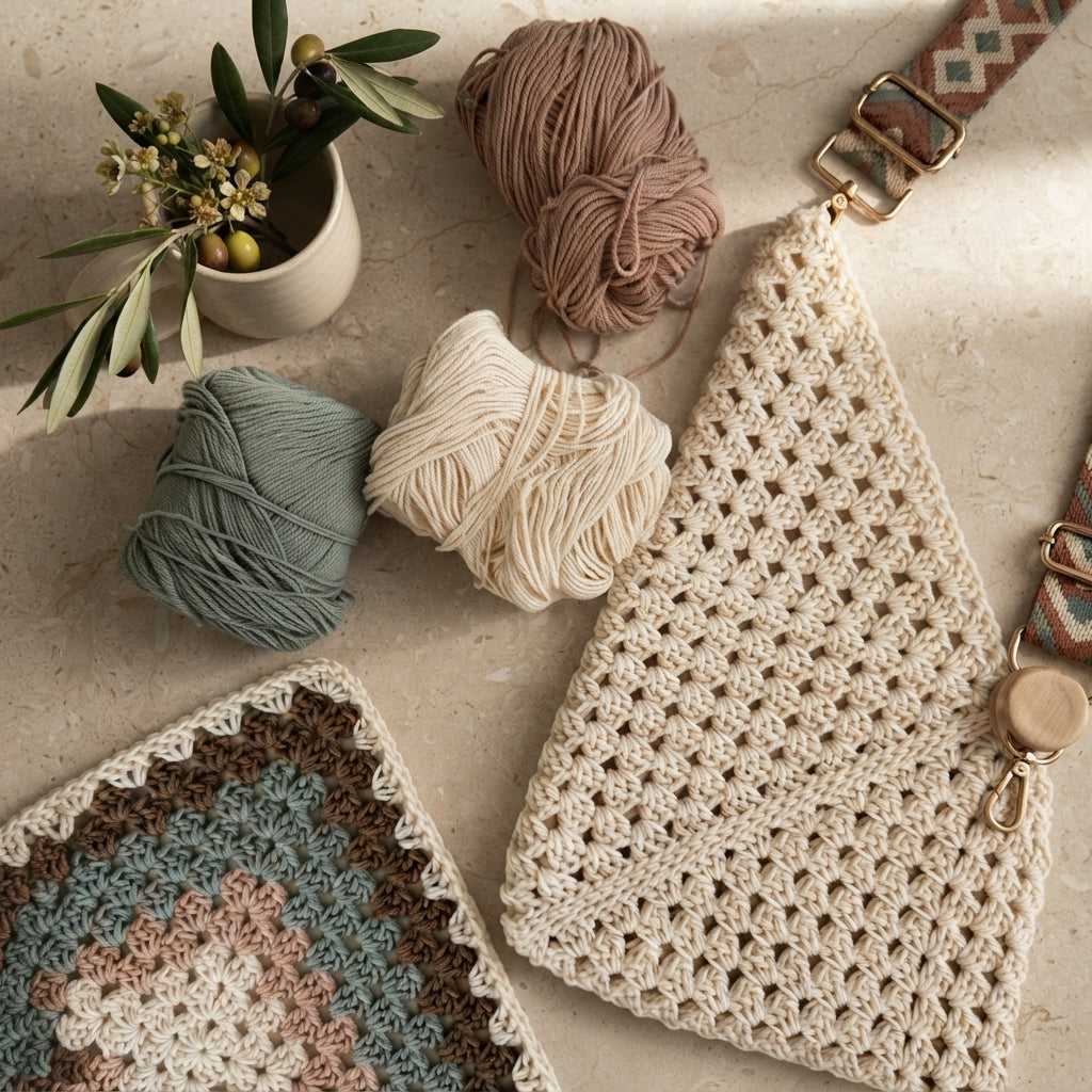 Granny Square Granny Square Beach Bag V3 | Crochet Pattern PDF