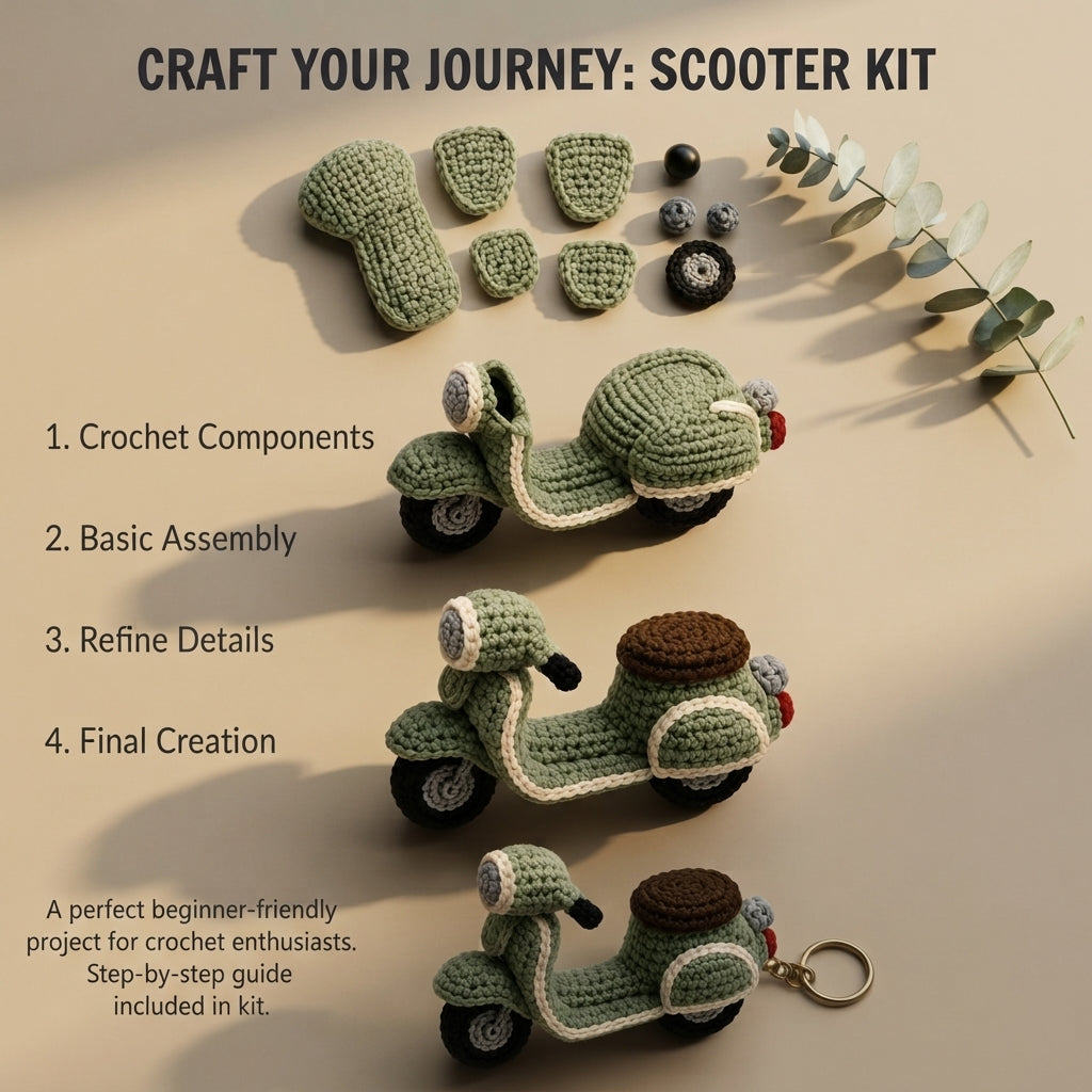 Unique Bag Charm Charm | Crochet Keychain Pattern — Design 3