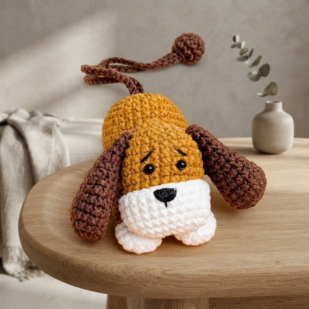 Handcrafted Dog Keychain | Amigurumi PDF