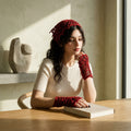 Halloween Spider Web Bandana & Gloves | Crochet Pattern PDF