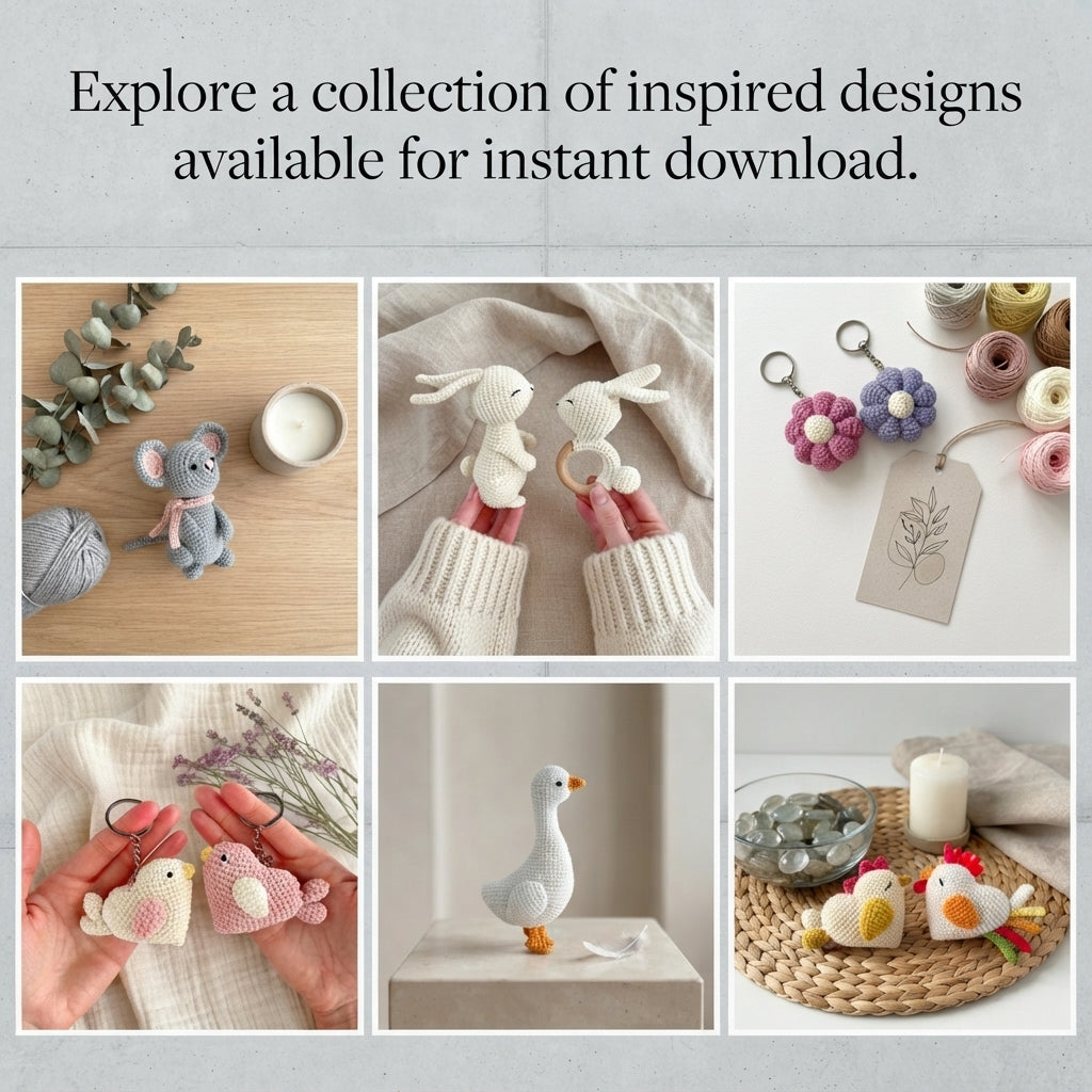 Premium 12+ Mini Charms | Amigurumi Pattern Pack