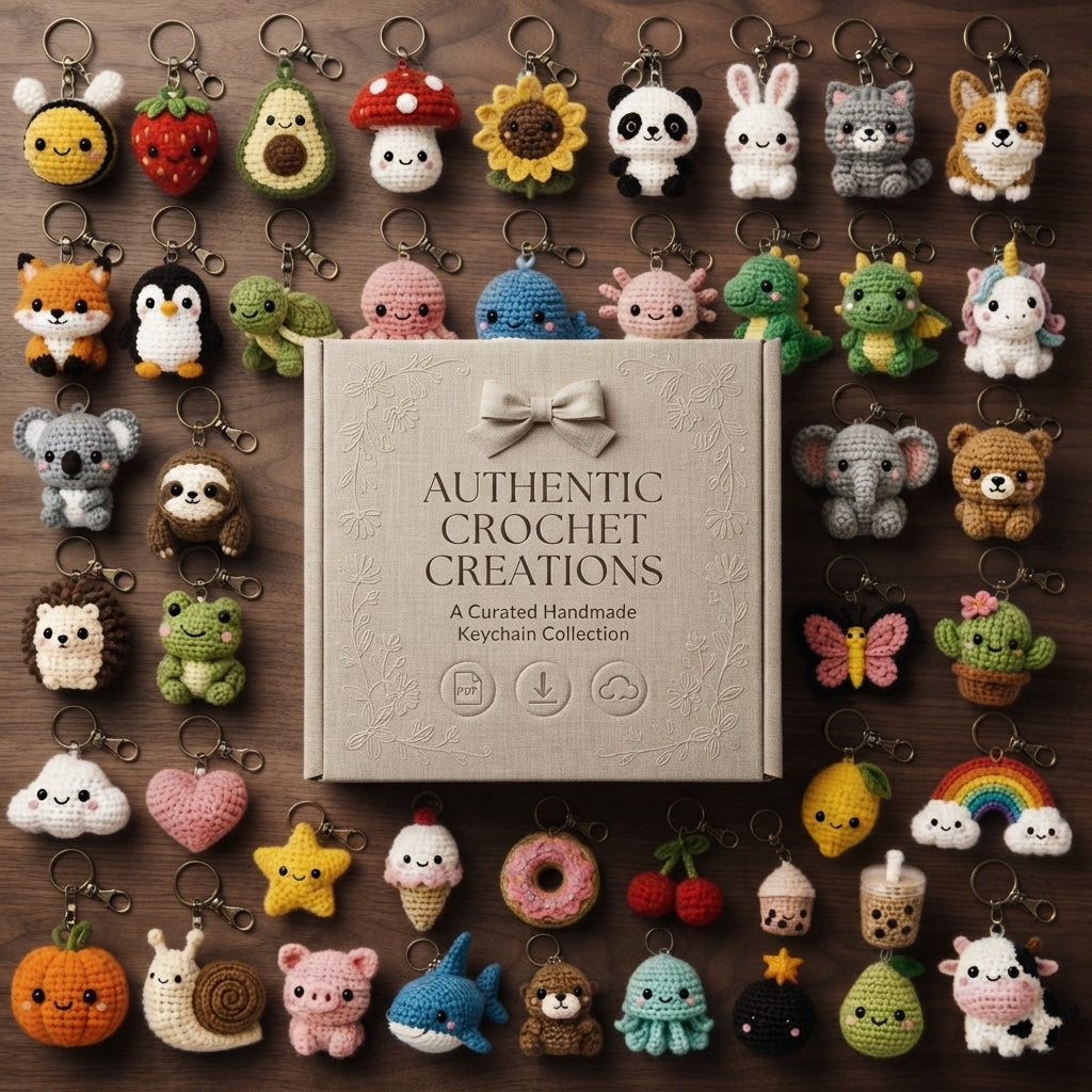Mega 200 Crochet Keychain Patterns | PDF Bundle — Design 2