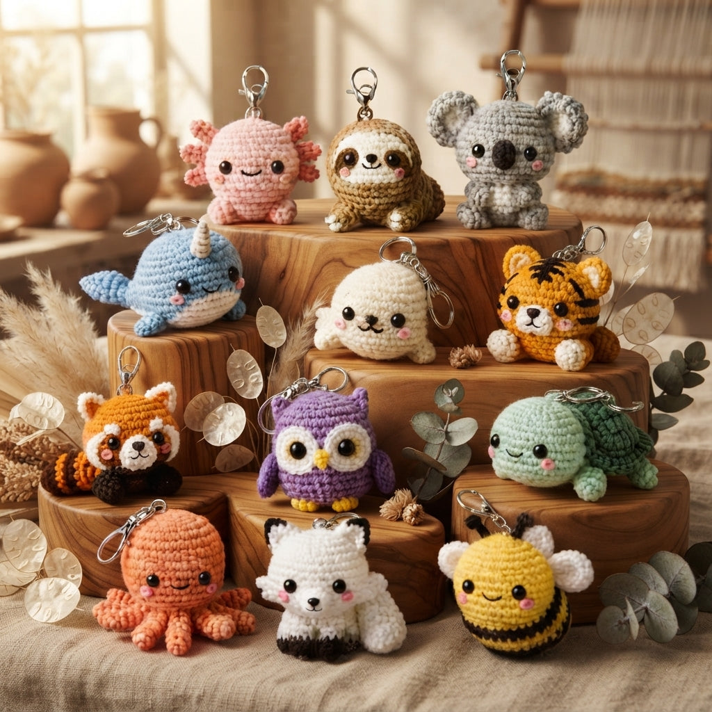 Mega 200 Crochet Keychain Patterns | PDF Bundle — Design 2