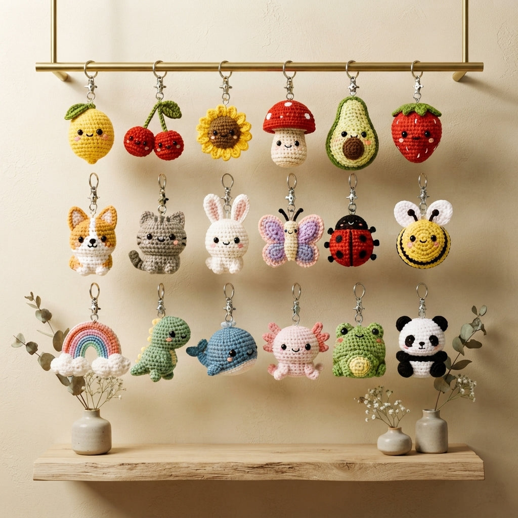 Mega 200 Crochet Keychain Patterns | PDF Bundle — Design 2