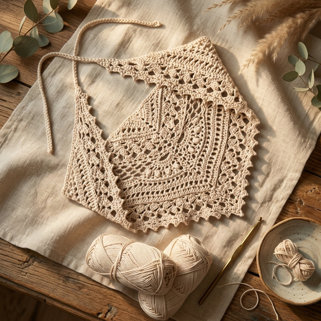 Daytime Moon Hair Bandana | Crochet Pattern PDF