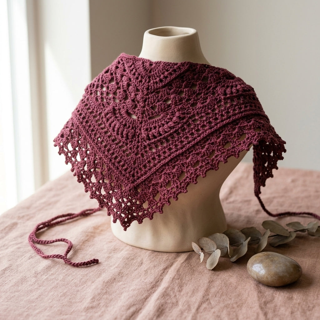 Daytime Moon Hair Bandana | Crochet Pattern PDF