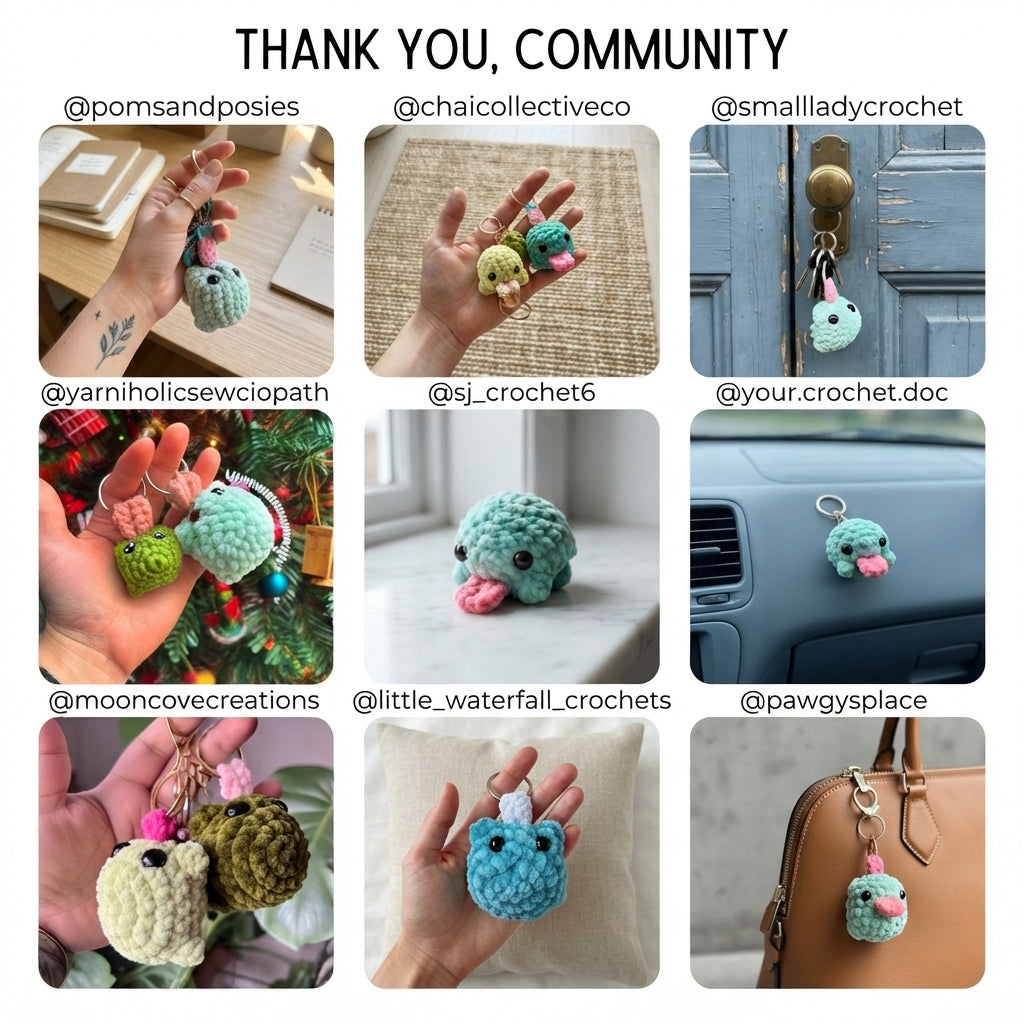 Cute Keychain Keyring | Amigurumi PDF Guide — Design 10