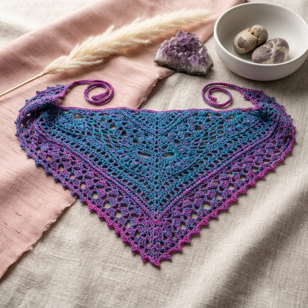 Daytime Moon Hair Bandana | Crochet Pattern PDF