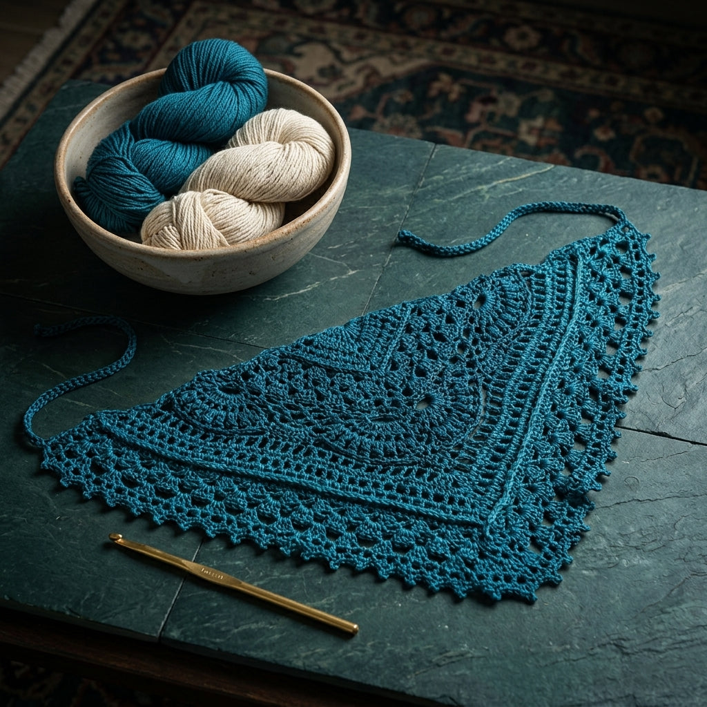 Daytime Moon Hair Bandana | Crochet Pattern PDF