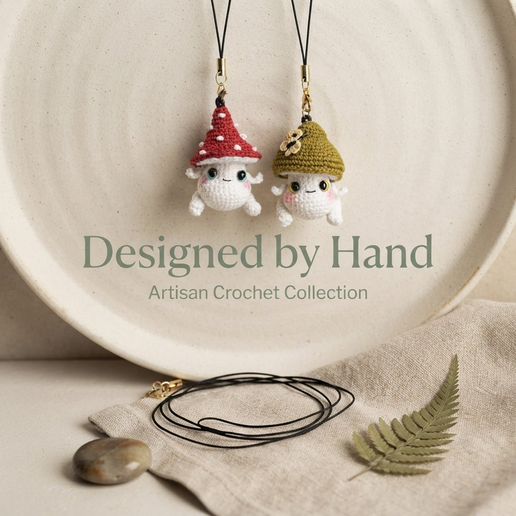 Tiny Mushroom Charm | Crochet Pattern Download — Design 2