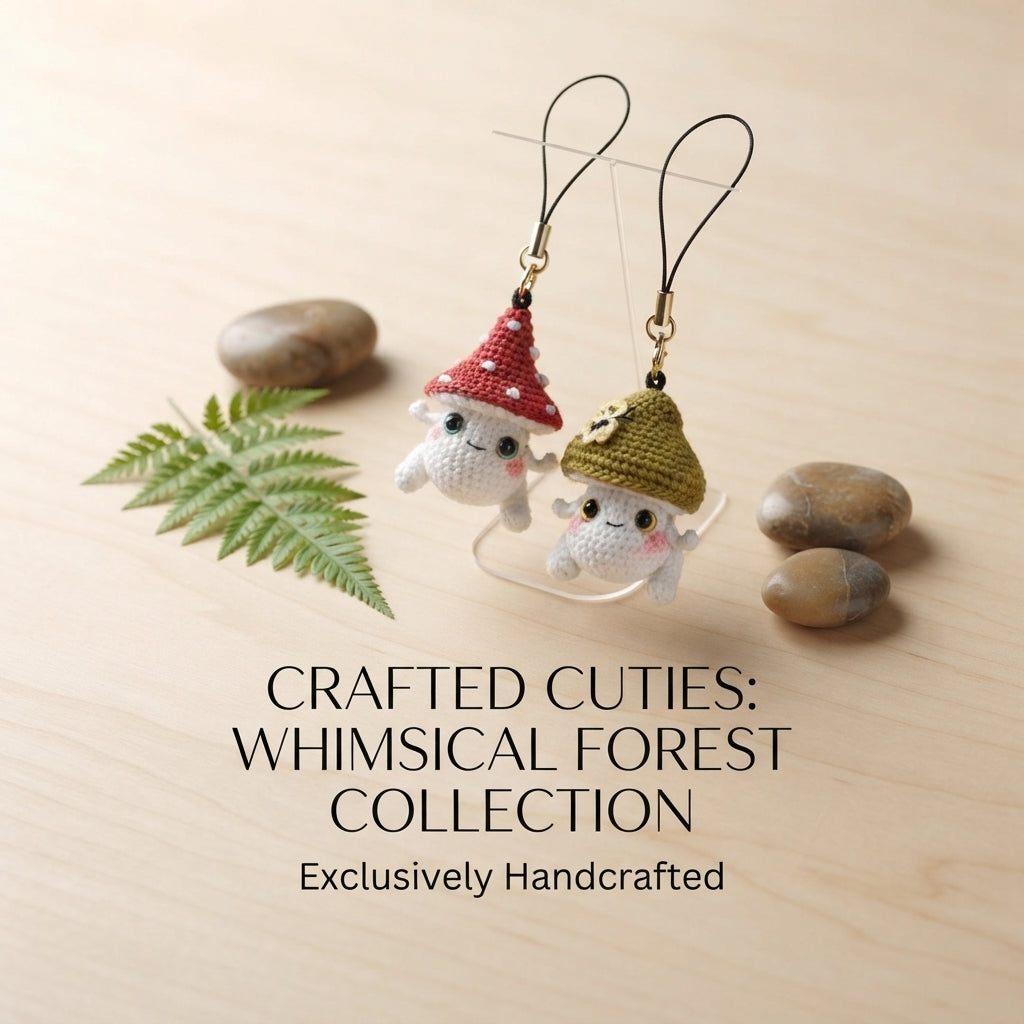 Tiny Mushroom Charm | Crochet Pattern Download — Design 2