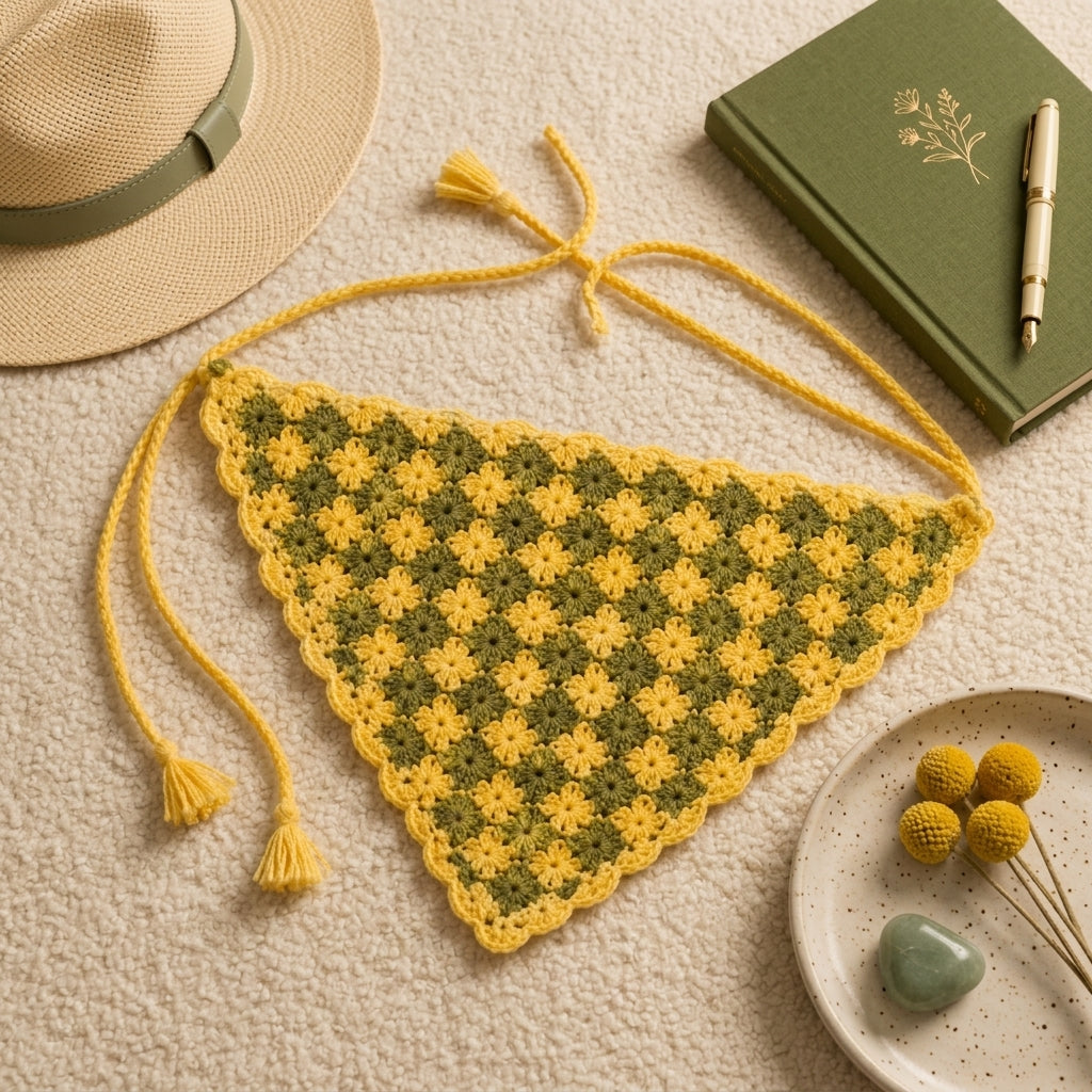 Easy Summer Hair Scarf | Beginner Crochet Pattern PDF