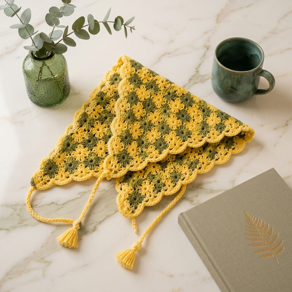 Easy Summer Hair Scarf | Beginner Crochet Pattern PDF