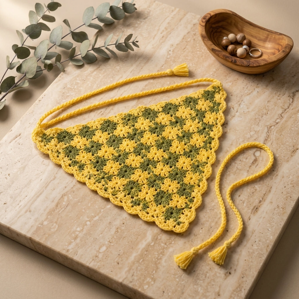 Easy Summer Hair Scarf | Beginner Crochet Pattern PDF