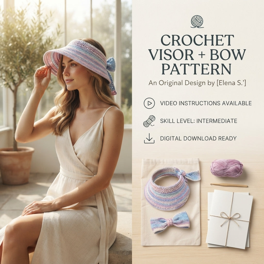 Stylish Summer Hat | Handmade Crochet PDF